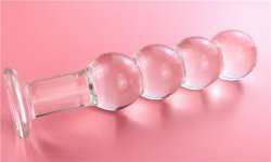 2021 Huge Glass Anal Dildo Butt Plug Anal Beads Erotic Sex Toy For Women Adult Products For Couple Crystal Glass Anal Stimulator