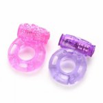 Wolf Ring Vibration Sex Toys Silicone Elastic Cock Delay Ring Jelly Vibrator For Men Adjustable Adult Tools Clitrois Stimulator