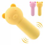 IKOKY 10 Frequency Bullet Vibrating Egg Clitoris Stimulator USB charging G-spot Massager Little Bear Vibrator Sex Toys For Women