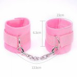 Rabbit Ears Silicone Anal Plug Tail Bdsm Handcuffs Bondage Equipment Bunny Girl Cosplay Sex Games For Couples Hand Cuffs Pink