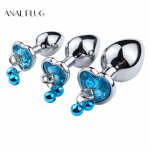 Ins, Anal beads butt plug jewelry crystal bell rings insert dildo insert gay Sex toys for men women