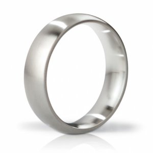 Stalowy pierścień na penisa - Mystim His Ringness Earl Brushed 55mm