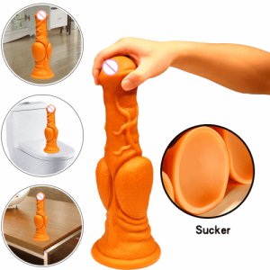 Realistic Horse Dildo Huge Animal Dildos Anal Plug Soft Liquid Silicone Golden Big Penis Adult Masturbator Sex Toys for Woman