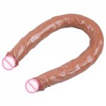 Double Head Dildo Super Long 56CM Dual Ended Penis Jelly Sex Toys  for Lesbian Dildos