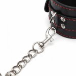 PU Leather Erotic Handcuffs Ankle Cuff Restraints Flirting Bondage Sex Eye Mask Blindfold Fetish  For Couple Adult Game Sex Toys