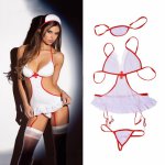1 Set Women Erotic  s Role Play Nurse Uniform Sexy Erotic Toy Sex Products   For Adult Games