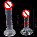 Sex Toys for Adult No Vibrator Butt Plug Strap On Penis Suction Cup Silicone G Spot Sex Toys For Women Sex Shop 2 Size