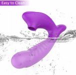 Vibrator 10 Powerful Suction Clitoral Sucker Dildo Modes Clit Stimulator, Oral Sucking G Spot Massager Adult Sex Toys for Women