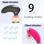 Oral Sucking Vibrator 9 Speeds Licking Vibrating Sex Toys for Women Tongue Nipple Clitoral Stimulator Female Masturbation