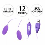 USB Powered Double Egg Clitoris Anal Vagina Vibrators Erotic Products Sex Toys for Women Adults Men Machine Intimate Goods Shop