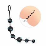 Long 6 Beads Silicone Butt Plug Beads Ball Sex Toy For Women Couples Anus Masturbator Prostate Massager Anal Plug For Men