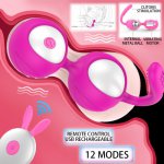 Remote control Kegel vagina ball vibrator porn adult female sex toys vagina muscle intimate trainer store