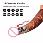 Telescopic Big Dildo Vibrator Heating Dildos Vibrators for Women Vibrating Realistic Dildo Penis Suction Cup Sex Toys for Woman