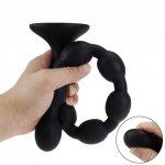 50cm Long Anal Beads Anal Butt Plug Sex Toys for Women Man Prostate Massager Backyard Dilator Male Masturbator with Suction Cup