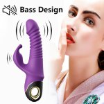 Thrusting Orgasm Dildo Vibrators  360 Rotating Masturbator Butt Plug Anal Vibrator Clitoris Stimulator Sex Toys for Adult 18