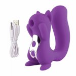 Squirrel Shape Licking Clitoris Stimulator Vibrators Tongue Sucker Nipple Vagina Vibrator For Women Masturbator Sucking Sex Toys