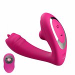68UD 10 Frequency 3 Speed Wearable Massager Licking Vibrator Wireless Remote Control Stimulation USB Rechargeable Adult Sex Toy