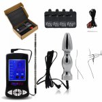 Male Anal Plug Electric Shock Orgasm Masturbation Electric Shock Anal Penis Plug Stimulation Massage Adult Sex Toy Sex Game .
