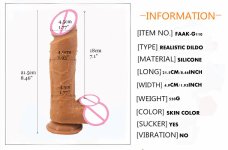 huge realistic dildo soft silicone double layer penis skin touch sex toys for women masturbate soft dildo adult