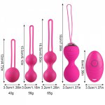 5pcs Vaginal tighten Exercise Kegel Balls 10 Speed Vibrating eggs Silicone  ball G Spot Vibrator Erotic sex toy for Women