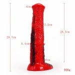 Adult Women Colorful Long Animal Horse Penis Sex Stuff Masturbation Massage Anal Toys for Woman Liquid Silicone Anal Plugs