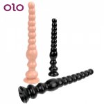 OLO With Suction Cup Butt Plug Prostata Massage Large Dildo Masturbation Anus Backyard Beads Sex Toys For Woman And Men