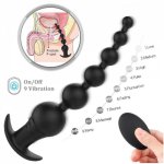 Sex Toy Anal Bead for Men Gay Anal Sex Toys Butt Plugs Prostata Massage Anal Vibrator Waterproof and 9 Speed Vibrations