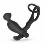 Sex Shop Male Penis Rings Electric Vibration Lock Ring Prostate Massage Anal plug massage Male Masturbation Gay Sex Products.