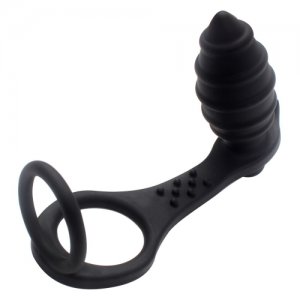IKOKY Silicone Dual Cock Ring Anal Dildo Vibrator Butt Plug G-spot Adult Products Prostata Massager Vibrator Sex Toys for Men
