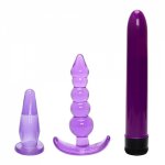 OLO 3PCS Dildo Vibrator Prostate Massage Butt Plug Anal Beads G Spot StimulateFemale Masturbation Sex Toys for Women