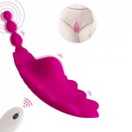 Wearable Clitoral Butterfly Vibrator Wireless Remote Control Rechargeable Waterproof Gspot Clitoral Stimulator Sex Toy for Women