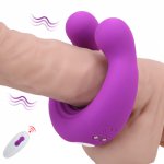 Penis Clitoral Stimulation Cock Ring Vibrator Clitoris Stimulator Massager Vibrator 9 Speeds Couple Vibrator Sex Toys For Men
