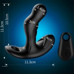 2021 Radio-controlled Degree Rotating Anal Plug Vibrator Sex Toys For Men G-Spot Stimulate, Anal Prostate Massager Gay Anal Toys