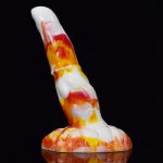 Kylin Anal Dildo Ancient Mythical Beast Butt Plug Big Silicone Fake Penis Flame Colorful Female Masturbator with Sucker