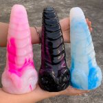 Curved Horn Large Anal Sex Toys Huge Size Butt Plugs Prostate Massage For Men Female Anus Expansion Stimulator Big Anal Beads 18