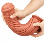 Huge Animal Horse Dildo Double-layer Silicone Penis With Suction Cup Fake Female Lesbian Masturbation Adult Sex Toy For Women