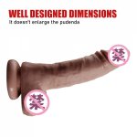 DUOAI manual sucker upturned penis female masturbation device simulation penis suction cup dildo  women sex toys