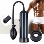 Adult Products For Man Penis Delaying Trainer Hand Held Pump With Quick Release Enlargement Tools Sex Toys Assistant Rings