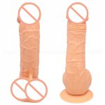 255MM*60MM Thick Glans Dildo Realistic Stiff Cock Skin Feeling Silicone Penis Huge Big Dick Erotic Lesbian Adult Sex Product