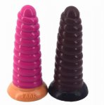 Silicone Conch Butt Plug Spiral Anal Dildo With Suction Cup Vaginal Anus Expansion Erotic Gay Anal Fetish Extreme Anal Bdsm 2021
