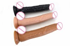 Simulation penis 5.5cm thick long female XXL dildo sucker thick cock penis anal plug adult products