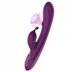 G Spot Rabbit Dildo Vibrators  Rabbit Vibrator 7 Speed Silicone Waterproof Clitoris Stimulator Vagina Massager Sex Toys for Wome