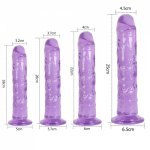 2PCS Dildo Adult Toys Erotic Soft Jelly Strong Suction Cup Dildo Anal Butt Plug Realistic Penis G-spot Orgasm Sex Toys for Woman