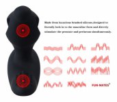 Anal Vibrator Male Prostate Massager G-Spot Stimulator Wireless Remote Butt Plugs Masturbator Sex Toys for Man adult toys