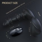Anal Vibrator Wireless Remote Control Penis Stimulator Testicle Massager Dildo Vibrators Male Prostate Massage Sex Toys for Men
