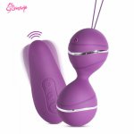 Vibrating eggs remote control Kegel Balls Vaginal Tight exercise, Geisha Ball ben Wa Balls Sex Products Sex Toys for Women