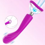 3 in 1 Automatic Pump Clitoral Vibrator Nipple Sucker G Spot with 7 Vibration for Nipple Stimulation Sex Toys for Women Couples