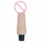 7.9 Inch Vibrating Realistic Dildo, Flexible 100% Waterproof Real Feel Vibrator, Sex Tos For Woman
