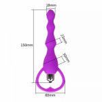 Vibration Anal Plug Clitoral G Spot Simulator Masturbators Smoot Anal Beads Vibrators Sex Toys for Womens Sex Shop Products Hot