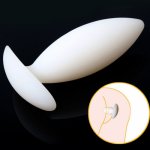 White Silicone Anal Plug Dilator Anus Masturbator Stimulator Adult Erotic Sex Toys For Men/Women Ass Butt Plug Sex Shop Products